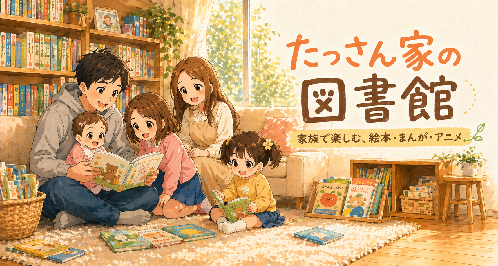 たっさん家の図書館 - 家族で楽しむ、絵本・まんが・アニメ