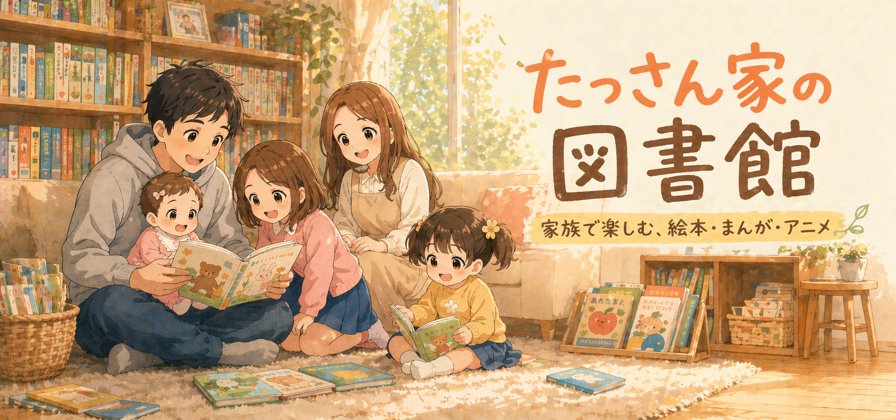 たっさん家の図書館 - 家族で楽しむ、絵本・まんが・アニメ