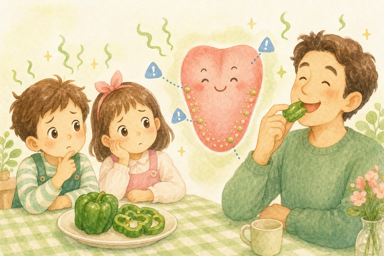 子供がピーマンを苦手に思う科学的な理由:苦味センサーと進化の本能