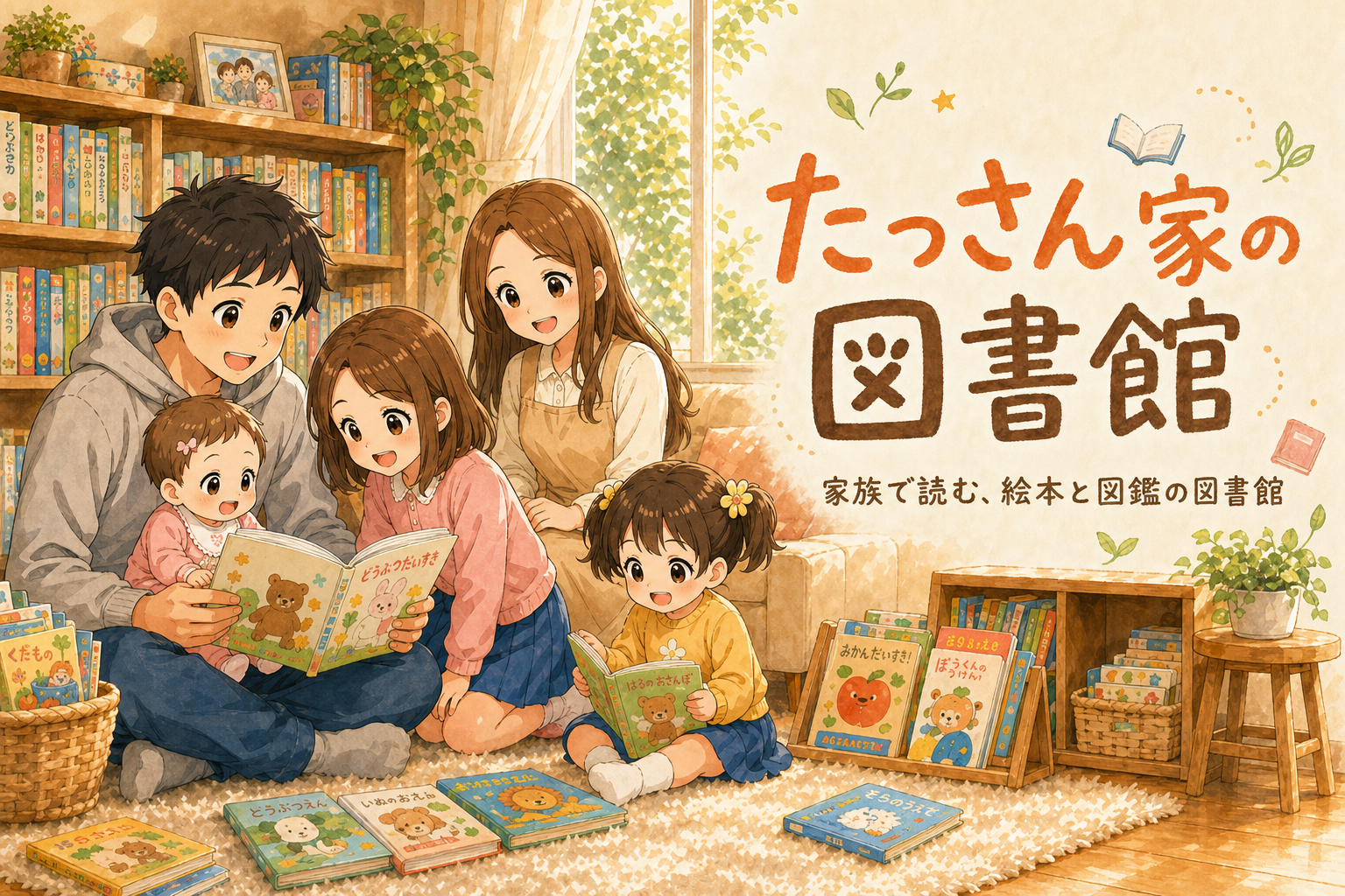 たっさん家の図書館 - 家族で楽しむ、絵本・まんが・アニメ